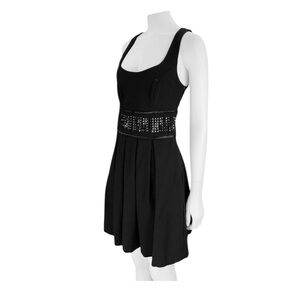 Armani Exchange Studded waist Little Black Dress